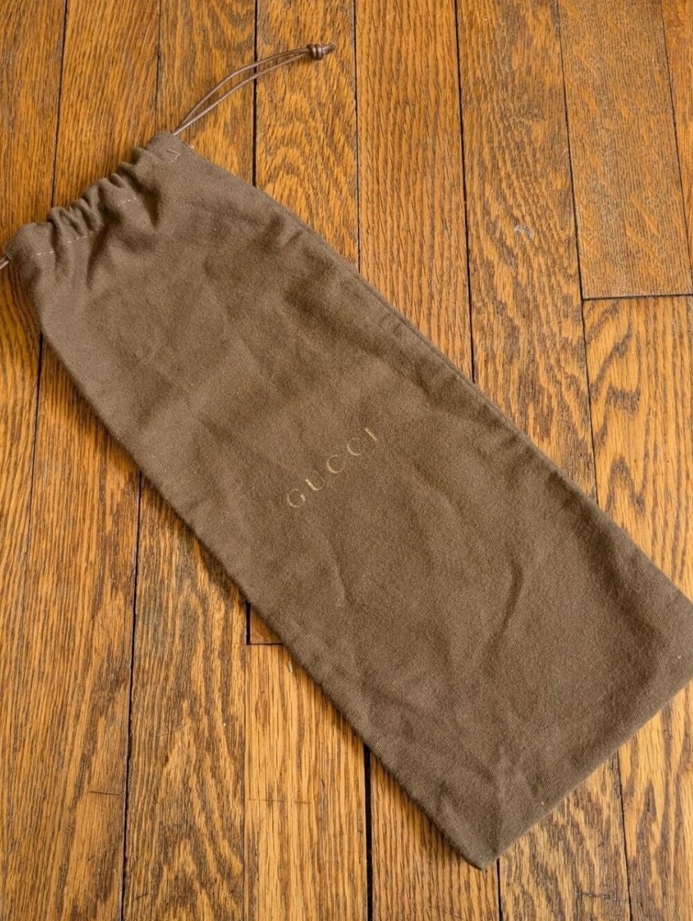 Gucci Brown Cotton Flannel Dust Bag for Storage or Travel